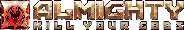 Almighty: Kill Your Gods logo