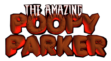 The Amazing Poopy Parker logo