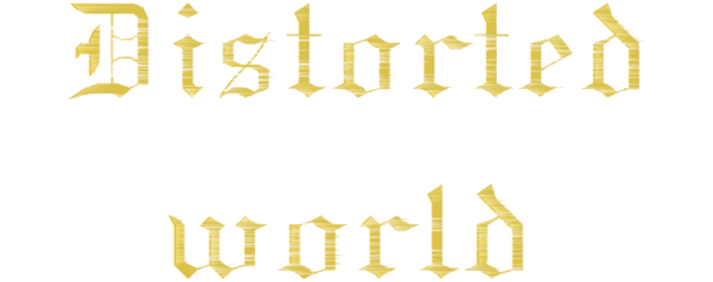 Distorted world logo
