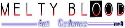 Melty Blood: Act Cadenza logo