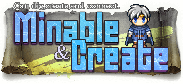 Minable and Create logo