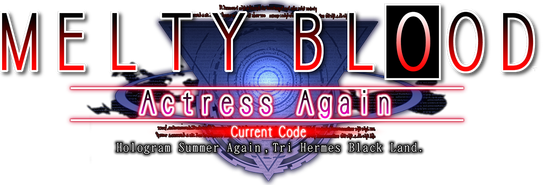 Melty Blood Actress Again Current Code logo