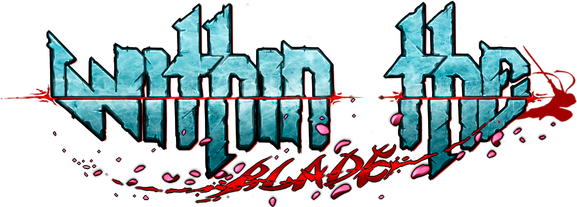 Within the blade logo