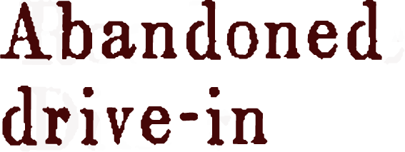 Abandoned drive-in logo