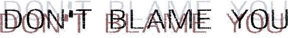 Don't blame you logo