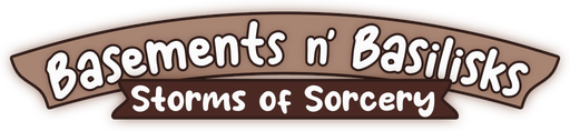 Basements n' Basilisks: Storms of Sorcery logo