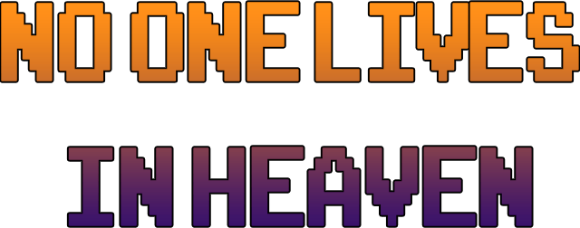 No one lives in heaven logo