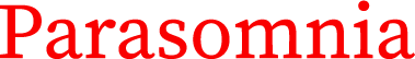 Parasomnia logo