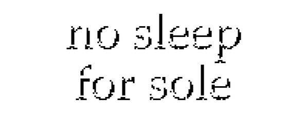 no sleep for sole logo