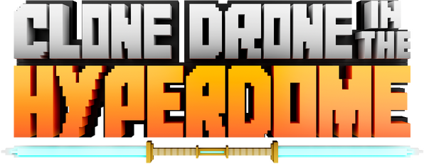 Clone Drone in the Hyperdome logo