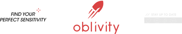 Oblivity - Find your perfect Sensitivity logo