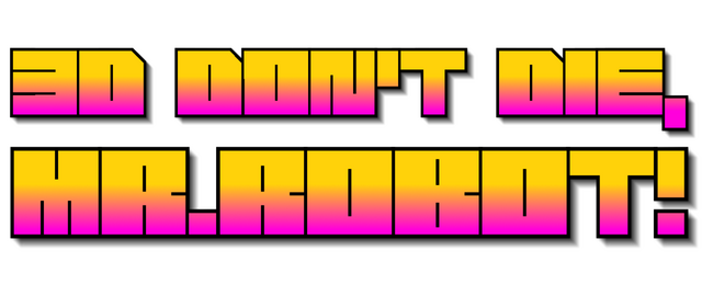 3D Don't Die Mr Robot logo
