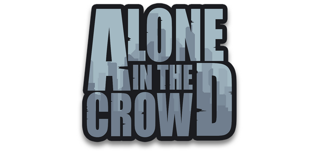 Alone in the crowd logo