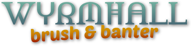 WYRMHALL: Brush and Banter logo
