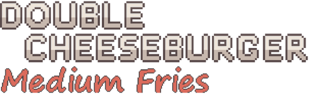 Double Cheeseburger, Medium Fries logo