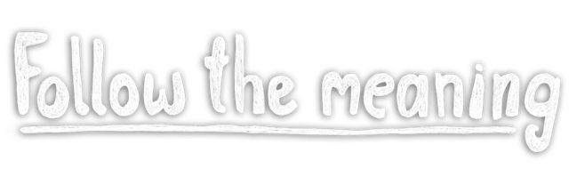 Follow the meaning logo