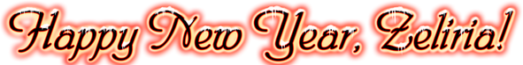 Happy New Year, Zeliria! logo
