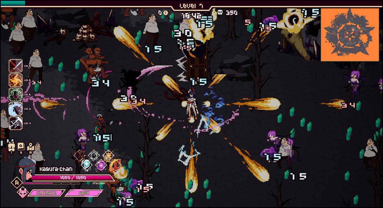 Kagura Survivors: Endless Night - скриншот 2