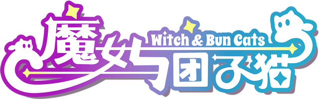 Witch and Bun Cats logo