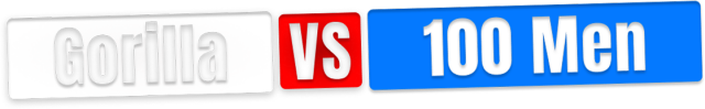 Gorilla Vs 100 Men logo