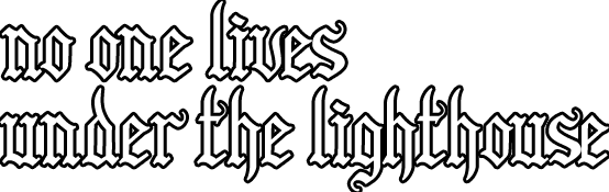 No one lives under the lighthouse logo