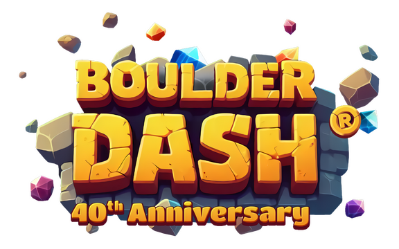BOULDER DASH 40th Anniversary logo