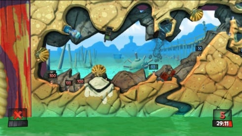 Worms Revolution по сети - скриншот 1