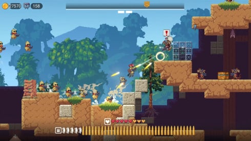 Chicken Fall по сети - скриншот 3