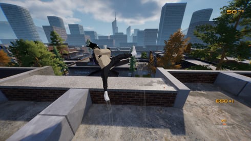 Rooftops and Alleys The Parkour Game по сети - скриншот 1