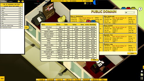 Comic Company Manager - скриншот 2