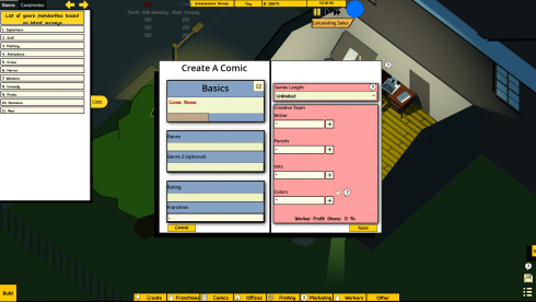 Comic Company Manager - скриншот 3