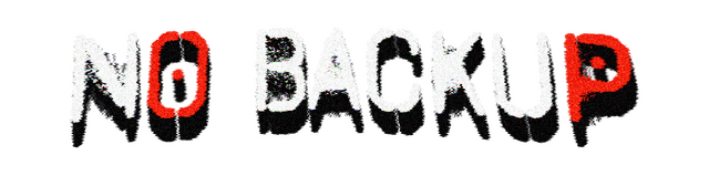 NO BACKUP - логотип игры