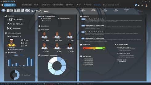 Draft Day Sports: College Basketball 2026 - скриншот 2