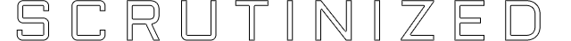 Scrutinized logo