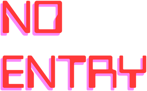 NO ENTRY - логотип игры