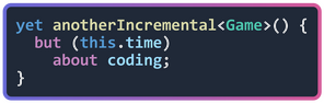 Yet Another Incremental Game (but this time about coding) - логотип игры
