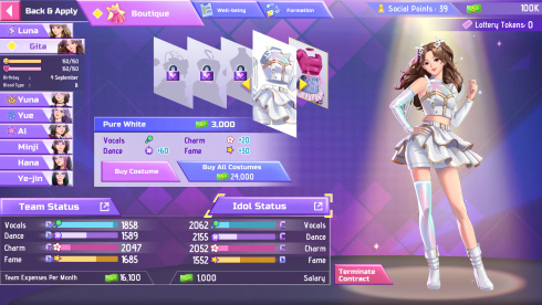 K-pop Idol Stories: Road to Debut - скриншот 1