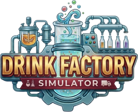 Drink Factory Simulator - логотип игры