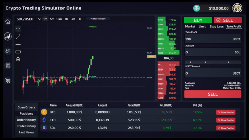 Crypto Trading Simulator - скриншот 1