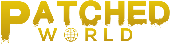 Patched world logo
