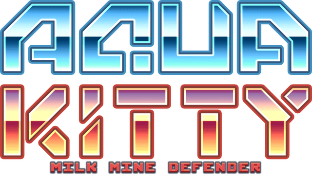 Aqua Kitty - Milk Mine Defender logo