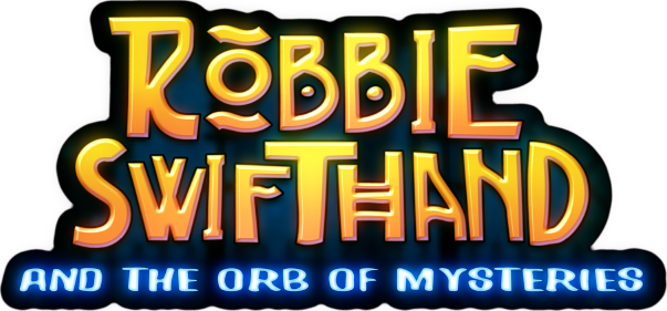 Robbie Swifthand and the Orb of Mysteries logo