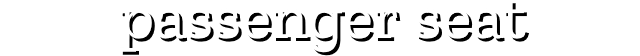 passenger seat logo